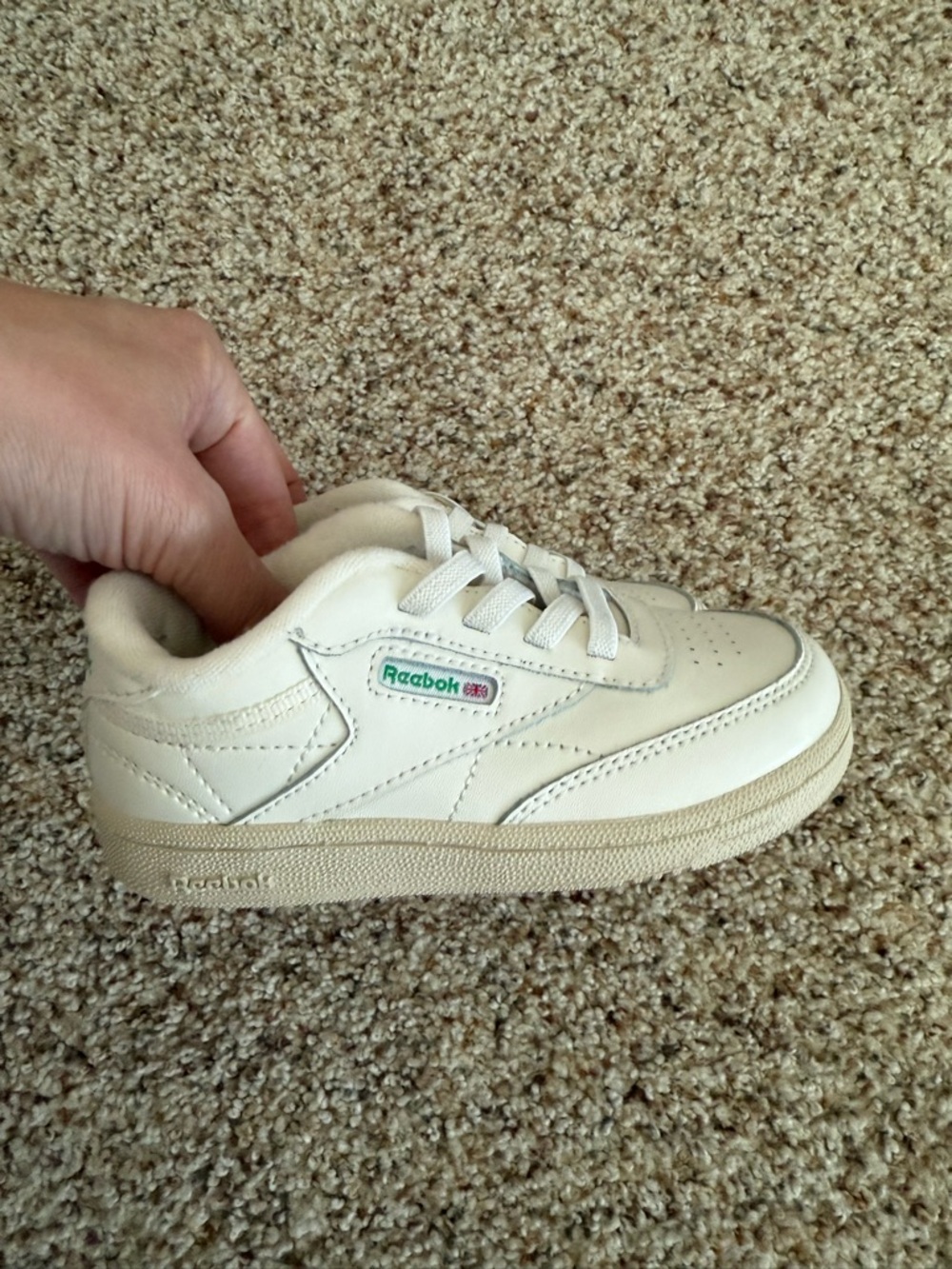 Reebok Kids' Classic White Leather Sneakers